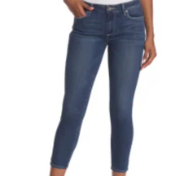PAIGE Verdugo Crop Skinny Jean in Lenya Distressed - Picture 1 of 9